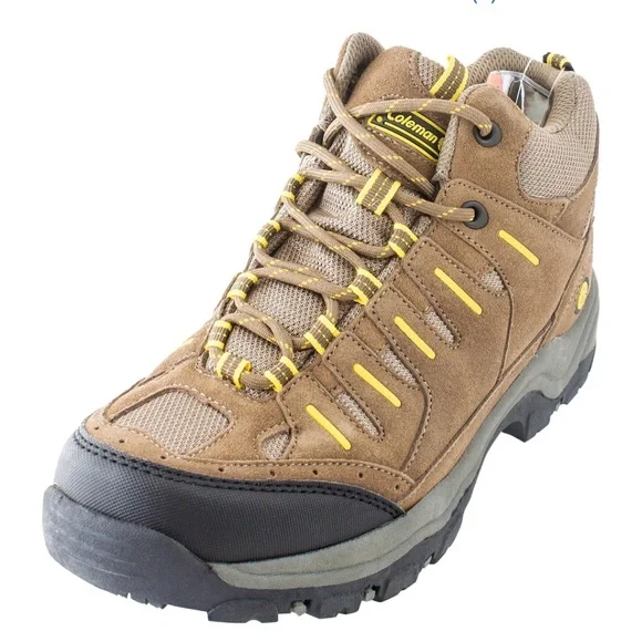 Mens Boots Coleman Hiking Boots Reviews Hi-Tec Euro Trail Khaki